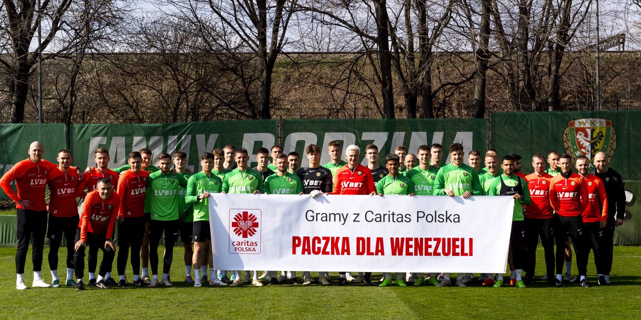 Śląsk Wrocław, wsparł akcję: Paczka dla Wenezueli.